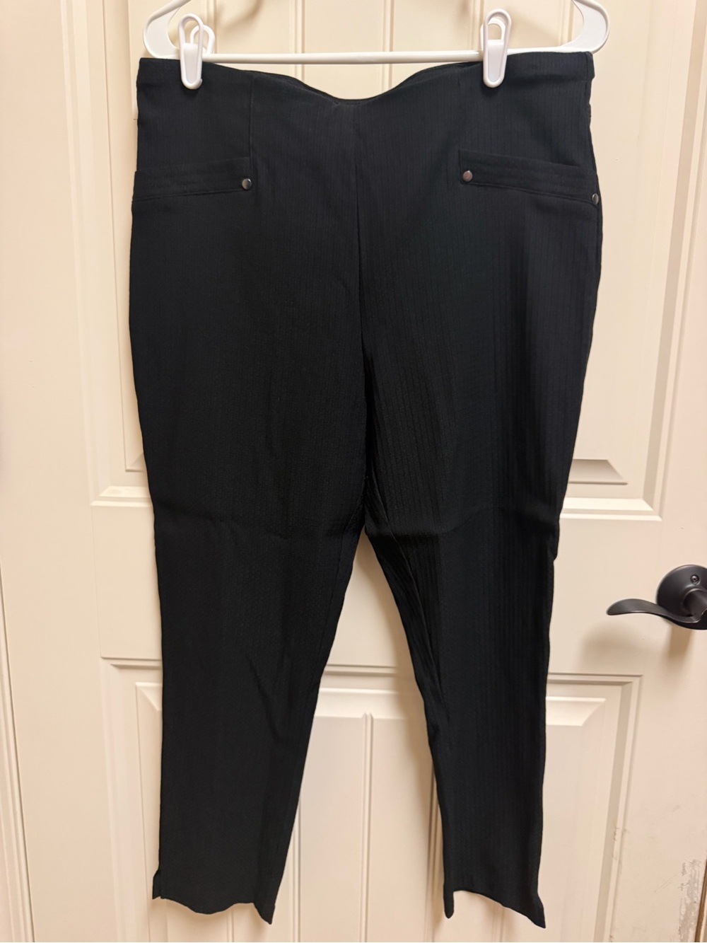 Black Stretch Ponte Pants